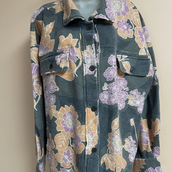 Free People Ruby Jacket in Carbon Combo sz large NWT - Picture 6 of 8